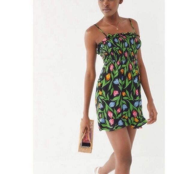 NWOT dress size M mini floral print - Picture 1 of 7